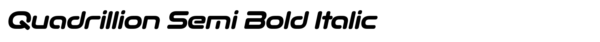 Quadrillion Semi Bold Italic image